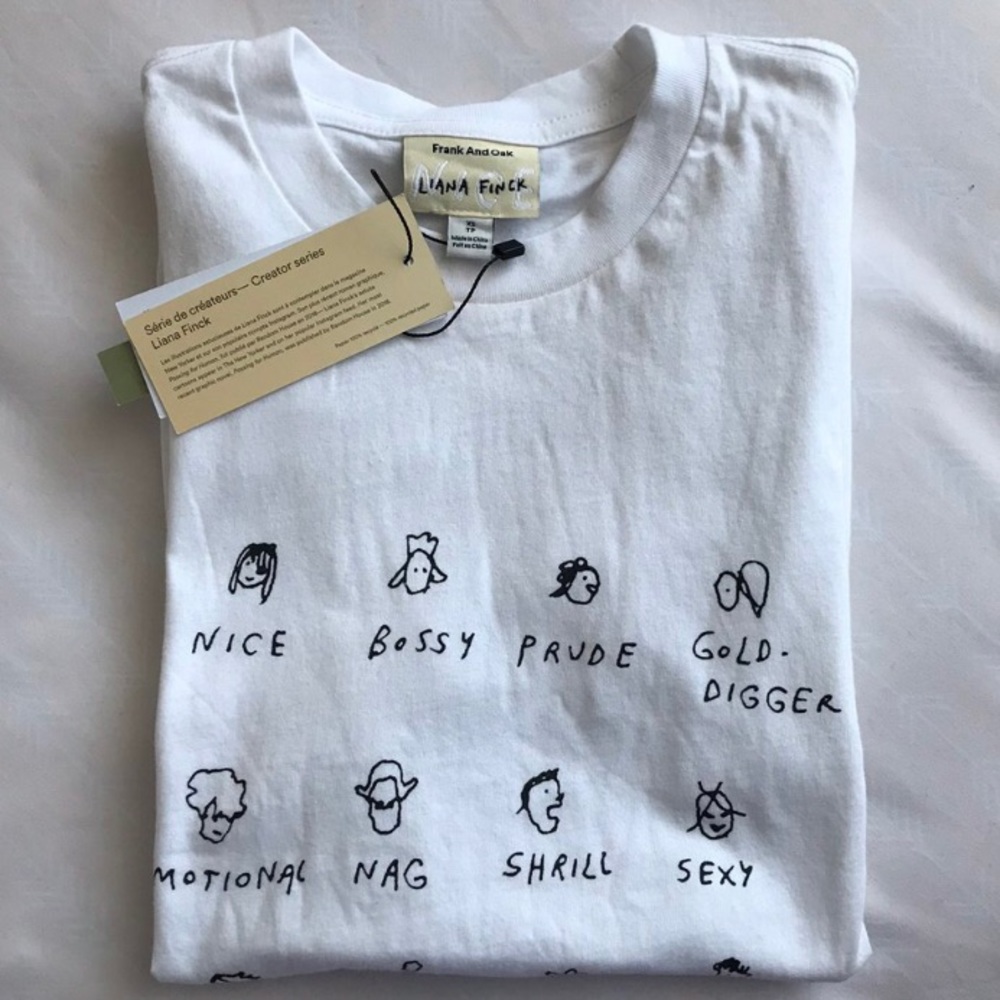 Frank & Oak x Liana Finck Limited Doodle Tee (NEW)